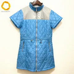 #anc ランバン LANVIN コート 38 水色 グレー 半袖 キルティング 中綿 ジップアップ レディース [794656]のサムネイル