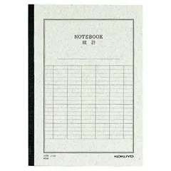 （まとめ） コクヨ 統計ノート セミB5 縦罫6本 40枚 ノ-4V 1冊 〔×20セット〕