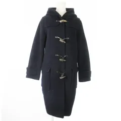 ミラオーウェン Mila Owen ダッフルコート ロング フーディ トグルボタン 0 S 紺 ネイビー /AO4 ■GY11