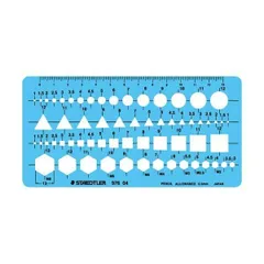 (まとめ) ステッドラー テンプレート 組合せ定規 エッジ付 976 04 1枚 〔×5セット〕