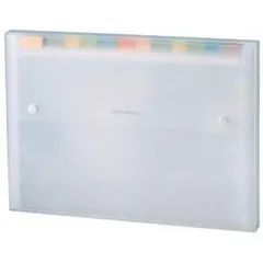 (まとめ) セキセイ ドキュメントファイル A4 13ポケット SSS-1212-70ホワイト 1冊 〔×15セット〕