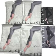 186001 新品未使用 ファストノット Sサイズ ベルミス Sleep+ HEALING FIT スリムレギンス ペールグレー、ブラック 6点まとめ売り