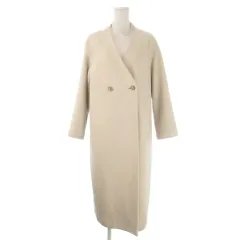 スローブ イエナ SLOBE IENA  チェスターコート F ベージュ ダブルブレスト ノーカラー 長袖 /CK37 ■GY99