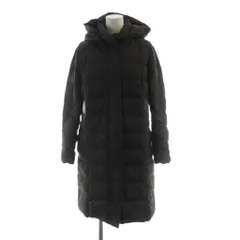 ミッシェルクラン MICHEL KLEIN ダウンコート 長袖 ロング ジップアップ フード 38 M グレー ■GY14 /MQ