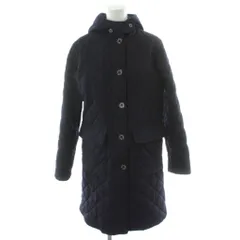 マッキントッシュ MACKINTOSH ロングキルティングコート ウール 36 ネイビー 紺色 フード付き DA/DB/DD/DG-SM /PP ■GY19のサムネイル