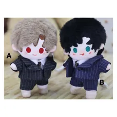 10cm ぬいぐるみ用 ストライプ柄スーツセット ぬい服