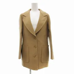 ヘルノ HERNO チェスターコート ウールジャケット 3B ノッチドラペル パッチポケット 茶 ブラウン /MQ