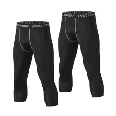 ランニングタイツ ロングタイツ スパッツ ２枚セット 吸汗速乾] 保温防寒 + [UVカット 9分/7分/5分丈 スポーツ コンプレッションタイツ メンズ 春夏秋冬 スポーツタイツ [Anderme]