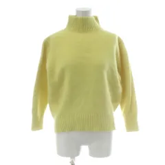 ノーリーズ Nolley's 23AW カシミヤ混MUSICハイネックプルオーバーニット ウール 38 黄 イエロー 無地 長袖 トップス 3-0035-6-02-018 /PP ■GY03