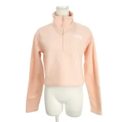 ザノースフェイス THE NORTH FACE ハーフジップフリース 長袖 アウトドアウエア XS ピンク スタンドカラー /AH31 ■GY99