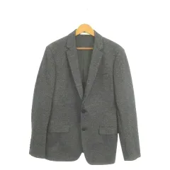 カルバンクライン CALVIN KLEIN ジャケット 上着 2 グレー 長袖 無地 テーラードカラー /MN17 ■GY99