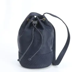 美品 ヴィンテージ YSL イヴ サンローラン ショルダーバッグ 斜め掛け クロスボディ ネイビー 紺 トート レディース REE DO9-9【中古】