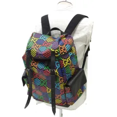 美品◆GUCCI グッチ GGサイケデリック バックパック リュック イタリア製 メンズ