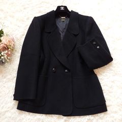 レリアン　カシミヤ100％　ダブルコート　ピーコート　13＋　黒【着用３回程度】 極美品】Leilian レリアン カシミヤ100% ダブルチェスターコート P