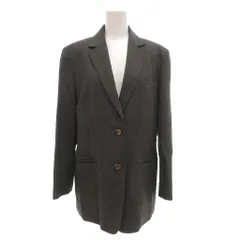 バーバリーズ Burberrys ヴィンテージ テーラードジャケット シングル 2B 総裏地 ノーベント ウール カシミヤ混 42 グレー /GV ■GY11