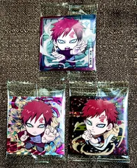 nt1 我愛羅 疾風伝 忍界　ナルト　シール　ウエハース UR SR N  3枚セット