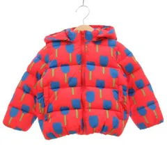 ステラマッカートニー STELLA McCARTNEY 中綿ジャケット 裏地ボア フード付き ジップアップ チューリップ柄 36Months 赤 レッド オレンジ ■GY30 /MQのサムネイル