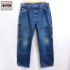 00s Dickies ダブルニー デニム ペインターパンツ メンズ 表記38×30サイズ