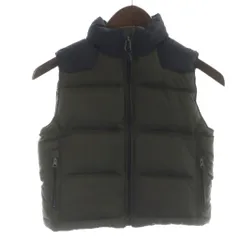 ポロ バイ ラルフローレン Polo by Ralph Lauren ダウンジャケット 3T 94〜100cm カーキ 黒 袖なし スタンドカラー ジップポケット /KW ■GY99