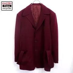 50s USA製 vintage ハンドステッチ ウールギャバジン  テーラードジャケット メンズ Lサイズ相当