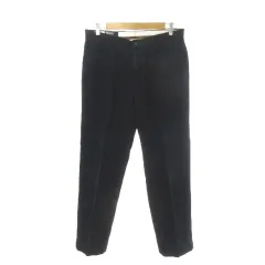 ポロ バイ ラルフローレン Polo by Ralph Lauren コーデュロイパンツ 33 紺 ネイビー 無地 プリーツ 長ズボン /MN28 ■GY99