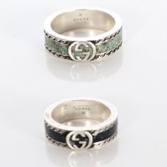 ＊ グッチ GUCCI 925 指輪 リング シルバー ターコイズ N513 極美品 グッチ GUCCI 925 ターコイズ リング 指輪 シルバー N563