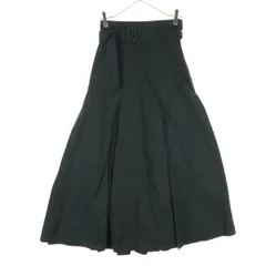 美品 Ray Beams レイビームス ロング丈 フレアスカート 0 ブラック レディース 古着