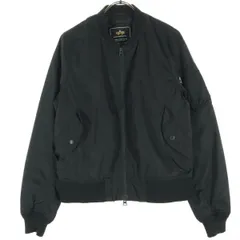 ALPHA INDUSTRIES INC アルファインダストリーズ アーバンリサーチコラボ 長袖 MA-1 ブルゾン XS ブラック メンズ 古着