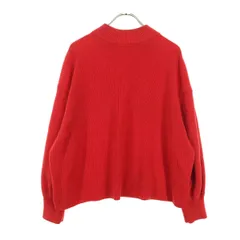 Steven Alan スティーブンアラン 長袖 モックネック コットン ニット レッド レディース 古着