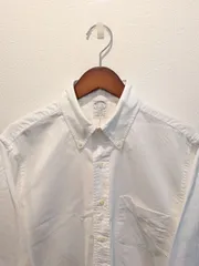 美品　USA製　Brooks Brothers　ブルックスブラザーズ　シャツ　オックスフォード　ボタンダウン　白　SLIM FIT　makers