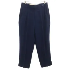 LANCEL ランセル 日本製 スラックスパンツ 82 ネイビー メンズ 古着