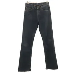 Levi's リーバイス 00s 517-09 USA製 後染め ブーツカットデニムパンツ W28 ブラック系 ジーンズ メンズ 古着