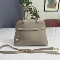 FURLAフルラ G5996/S5 PIPERパイパー レザー 2WAYショルダーハンドバッグ ライトグレー レディース 【中古】 FURLA  H7-6-75