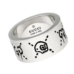 新品⭕️】グッチ GHOST RING ゴースト 6MM 指輪 シルバー21号 - メルカリ