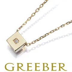 ミキモトペルリータ ネックレス ダイヤ ダイヤモンド 0.01ct スクエア K18YG #185716