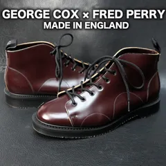 英国製 GEORGE COX × FRED PERRY モンキーブーツ UK8 27cm程度 オックスブラッド ジョージコックス フレッドペリー 革靴のサムネイル