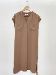 NATURAL BEAUTY BASIC ナチュラルビューティーベーシック ノースリーブ ワンピース sizeM/茶 ■◆ レディース