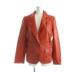 BALMAIN レザージャケット テーラード 羊革 ラムスキン 赤 Mサイズ