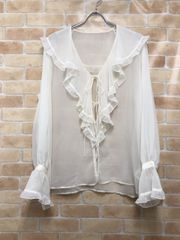 ☆極美品☆ Sea Room lynn ジョーゼット カーディガン 白 完売品