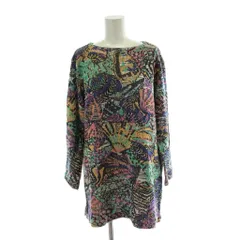ミッソーニ MISSONI チュニック ニット マルチカラー 総柄 ボートネック 長袖 トップス /PP ■GY44のサムネイル