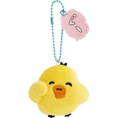リラックマ　ぶらさげマスコットバッジ キイロイトリ ゆるゆるぽかぽか ぬいぐるみキーホルダー   906043