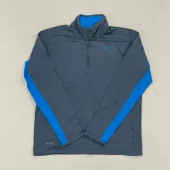 2XL NIKE ドライフィット ハーフジップ 長袖Tシャツ 0224-1