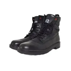 ディーゼル DIESEL サイドジップ レースアップ ブーツ 42 黒 ブラック