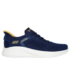 SKECHERS(スケッチャーズ) BOBS SPORT SQUAD CHAOS-SOLID STEP 陸上＆ランニング シューズ ランニングシューズ 118312W、(NVY)NAVY