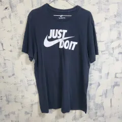 ナイキ Just Do It ブラック 半袖 Tシャツ L