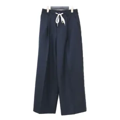 【美品】JOURNAL STANDARD ジャーナルスタンダード パンツ ネイビー 紺 サイズ:38(M) | 25秋冬 ソモウライク イージー スラックス / パンツ | ワイド タック ドロスト | 日本製 | ボトムス ズボン【レディース】【中古】