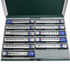 ケース付 JR貨物 Nゲージ 貨物車両セット 12両 積載コンテナ24個