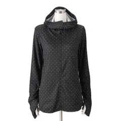 未使用　ミズノ 着る木陰 遮熱UVレディースパーカー　2XL　ネイビー×ホワイトドット　ジョギング　アウトドア