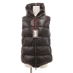 デュベティカ DUVETICA FEBE ERRE リバーシブル ダウンベスト ジャケット ジップアップ F 黒 ブラック グレー /JS ■GY18