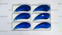 ✿SWAROVSKI スワロフスキー　#8950  ダークサファイア  38mm 6個セット